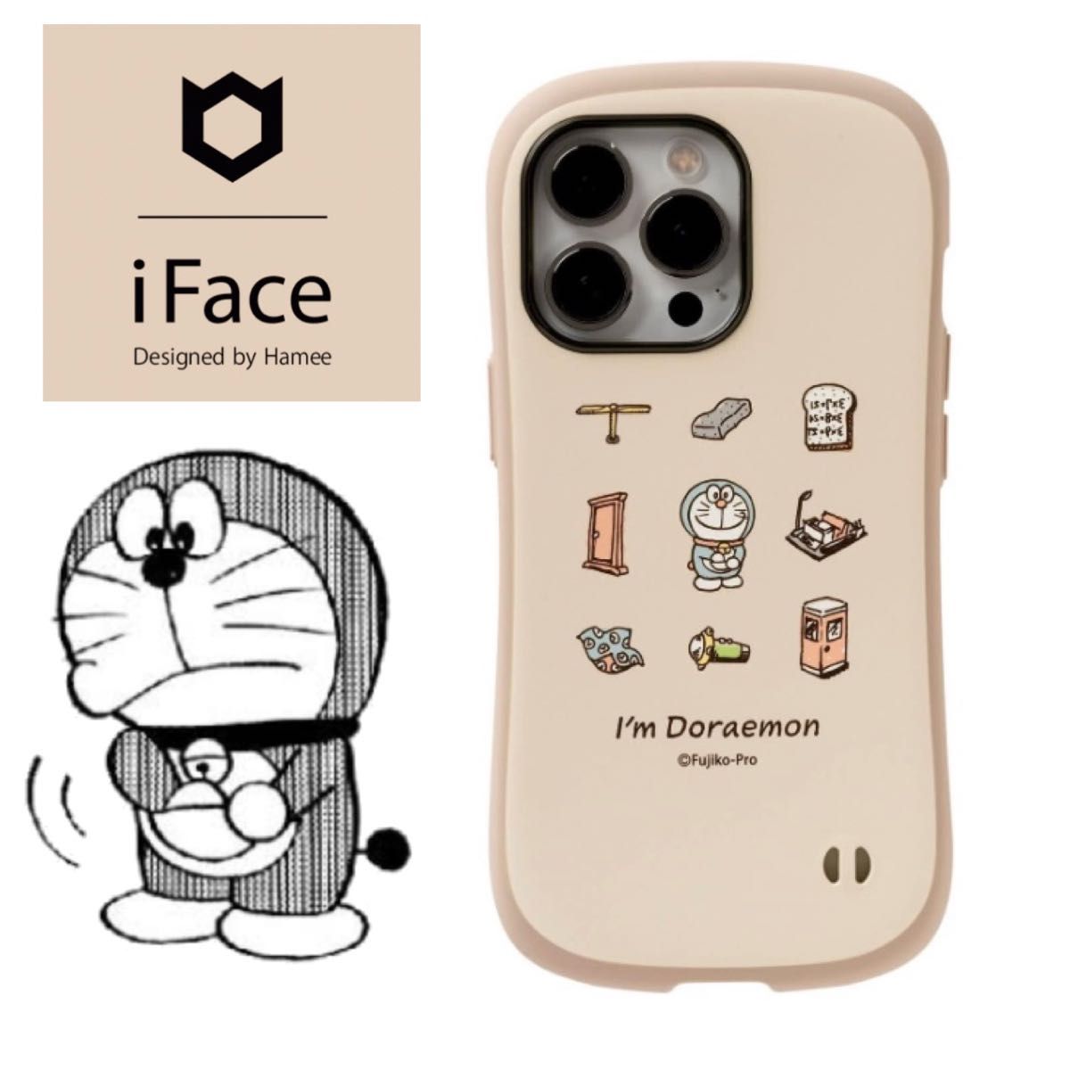 新品 iFace ドラえもん iPhone13Pro かわいい ポケット スマホケース