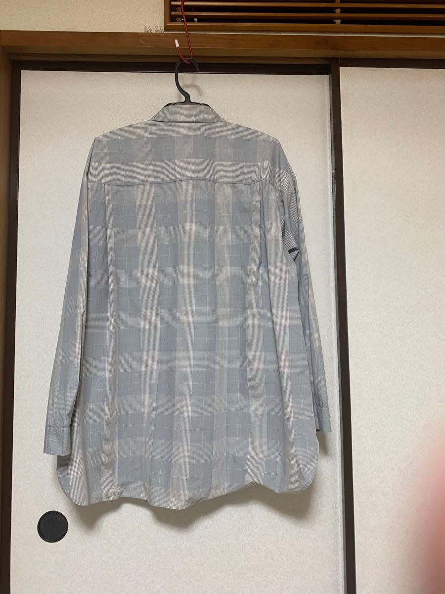 GU. グレンチェックシャツ　Mサイズ 長袖シャツ シャツ