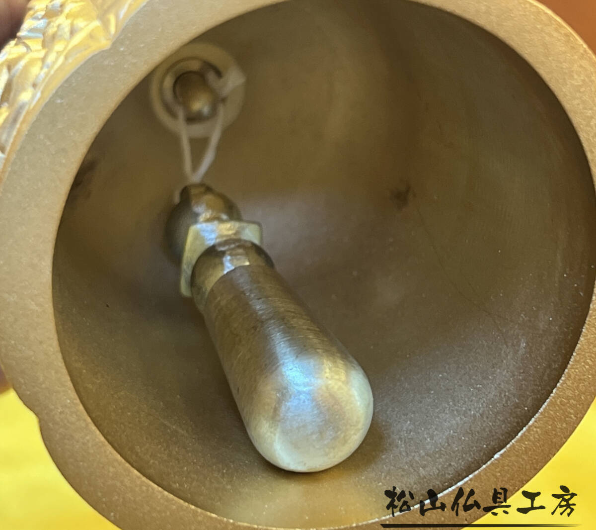 店頭受取可能「松山仏具工房出品」密教法具 前具 五大明王 金剛鈴 店頭受取可能「松山仏具工房出品」密教法具 前具 五大明王 金剛鈴