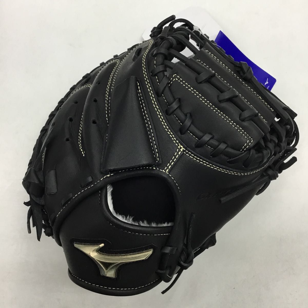 【未使用】¥14110 ゼット少年軟式キャッチャーミット左投 黒/赤 ゼット少年用キャッチャーミット 型付けサービス 新品未使用(未