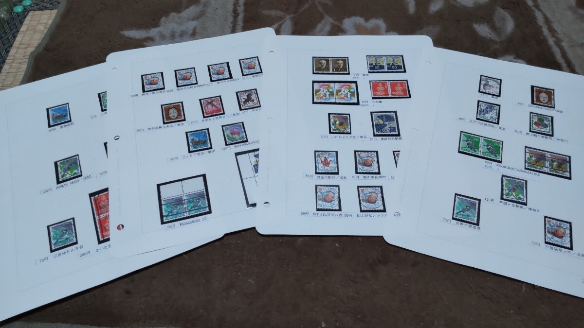 使用済 切手 コレクション 満月印 消印 欧文印 ローラー印 通常切手 など まとめてたくさん@917_画像1