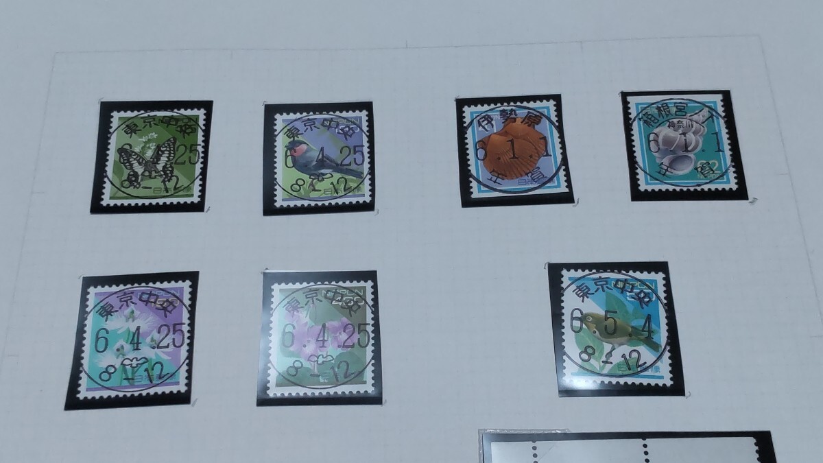 使用済 切手 コレクション 満月印 消印 欧文印 櫛形印 ローラー印 機械印 通常切手 など まとめてたくさん@927_画像4