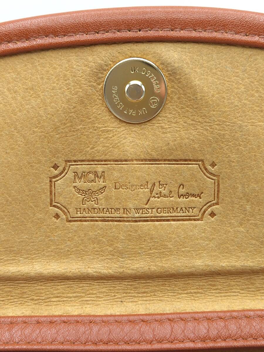 MCM エムシーエム モノグラム ヴィセトス柄 レザー ショルダーバッグ【5885】の画像9