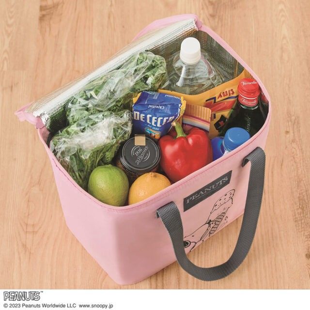 【新品雑誌付録】 SNOOPY ボックス型の大容量保冷バッグ