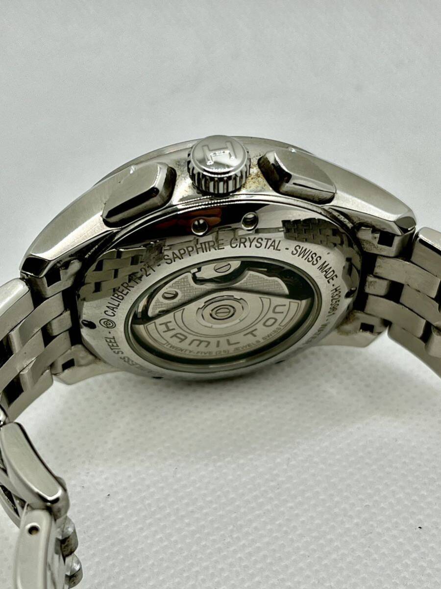【美品】 ハミルトン HAMILTON ジャズマスター　クロノグラフ　H325961 自動巻き　腕時計_画像7