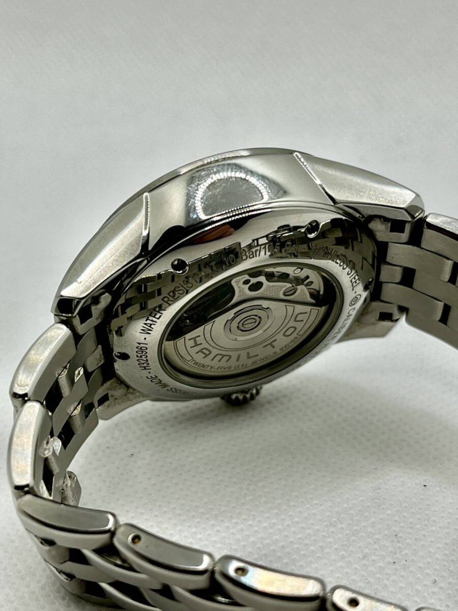【美品】 ハミルトン HAMILTON ジャズマスター　クロノグラフ　H325961 自動巻き　腕時計_画像8