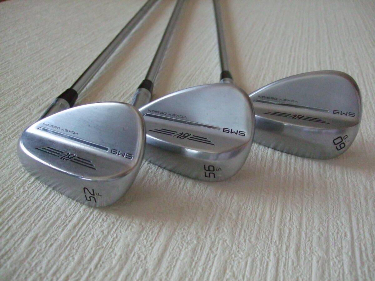 ☆タイトリスト　ボーケイ ＶＯＫＥＹ ＳＭ９ ５２Ｆ、５６Ｓ、６０Ｄ　３本　モーダス３・１０５Ｓ＆１１５Ｓ☆_画像1