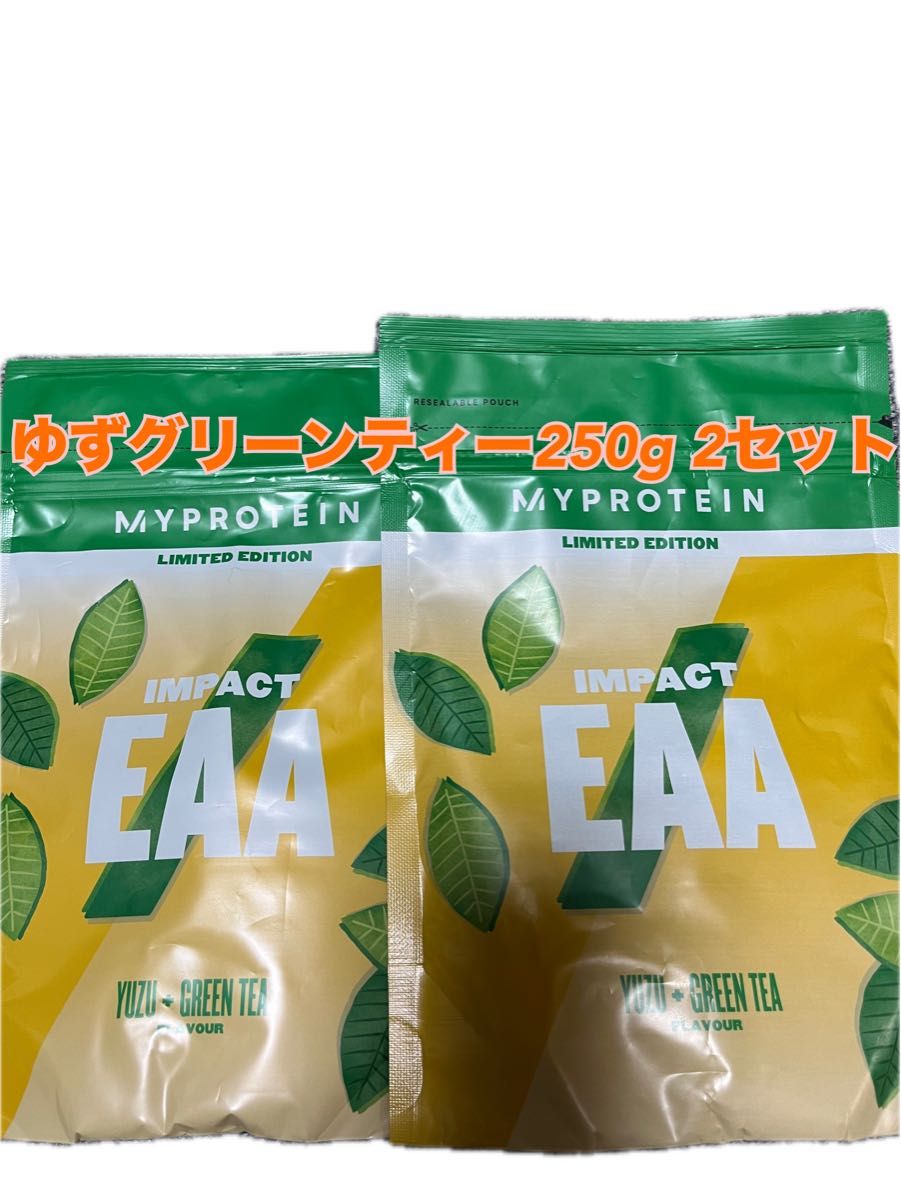 マイプロテイン　EAAゆずグリーンティー500g（250g×２袋）