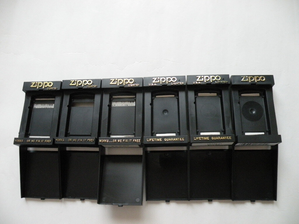 1980s-2000s ZIPPO プラケース＆紙ボックス・２１個・レギュラー・サイズ＆スリム・サイズ・ジップ・ライト・アーマー 空の箱のみですの画像5