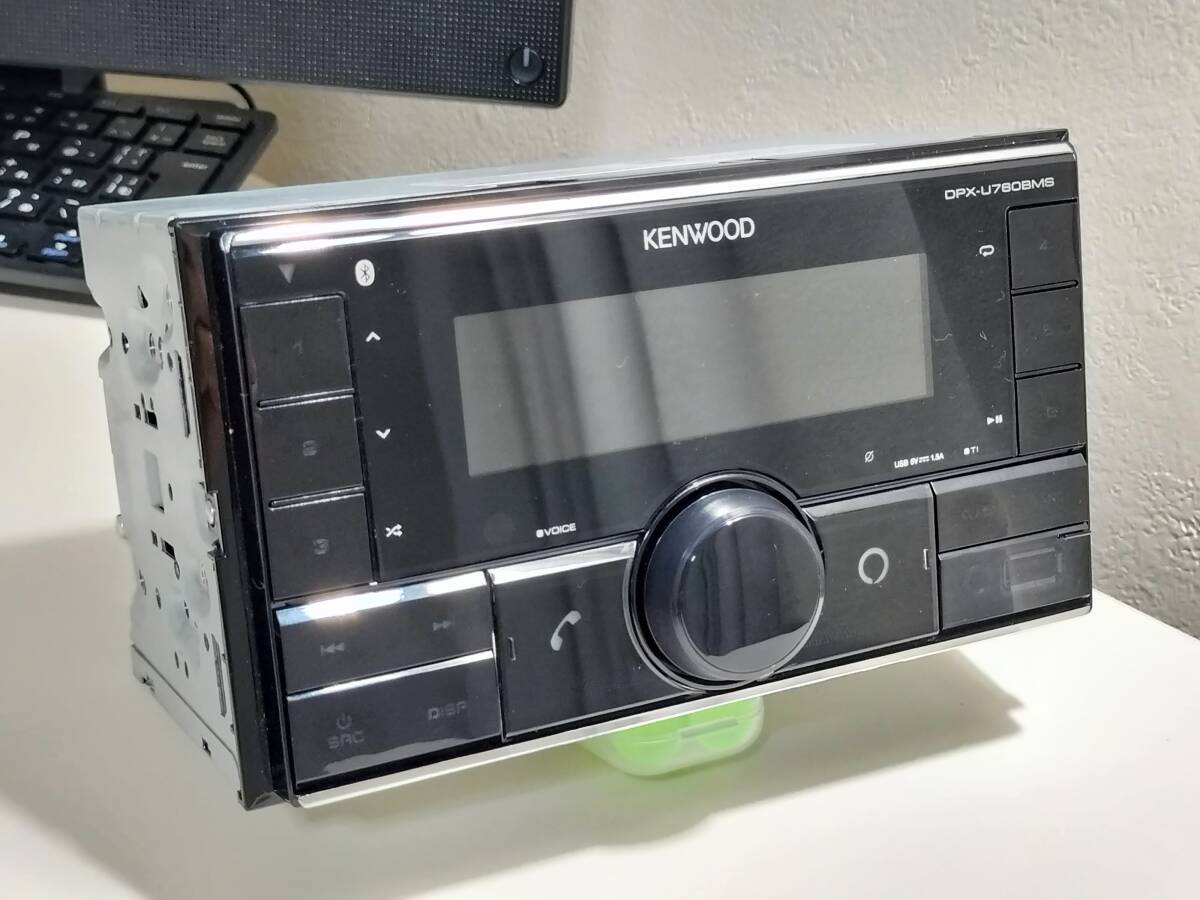 KENWOOD DPX-U760BMS カーオーディオ メカレス Alexa USB Bluetooth チューナー 中古_画像1