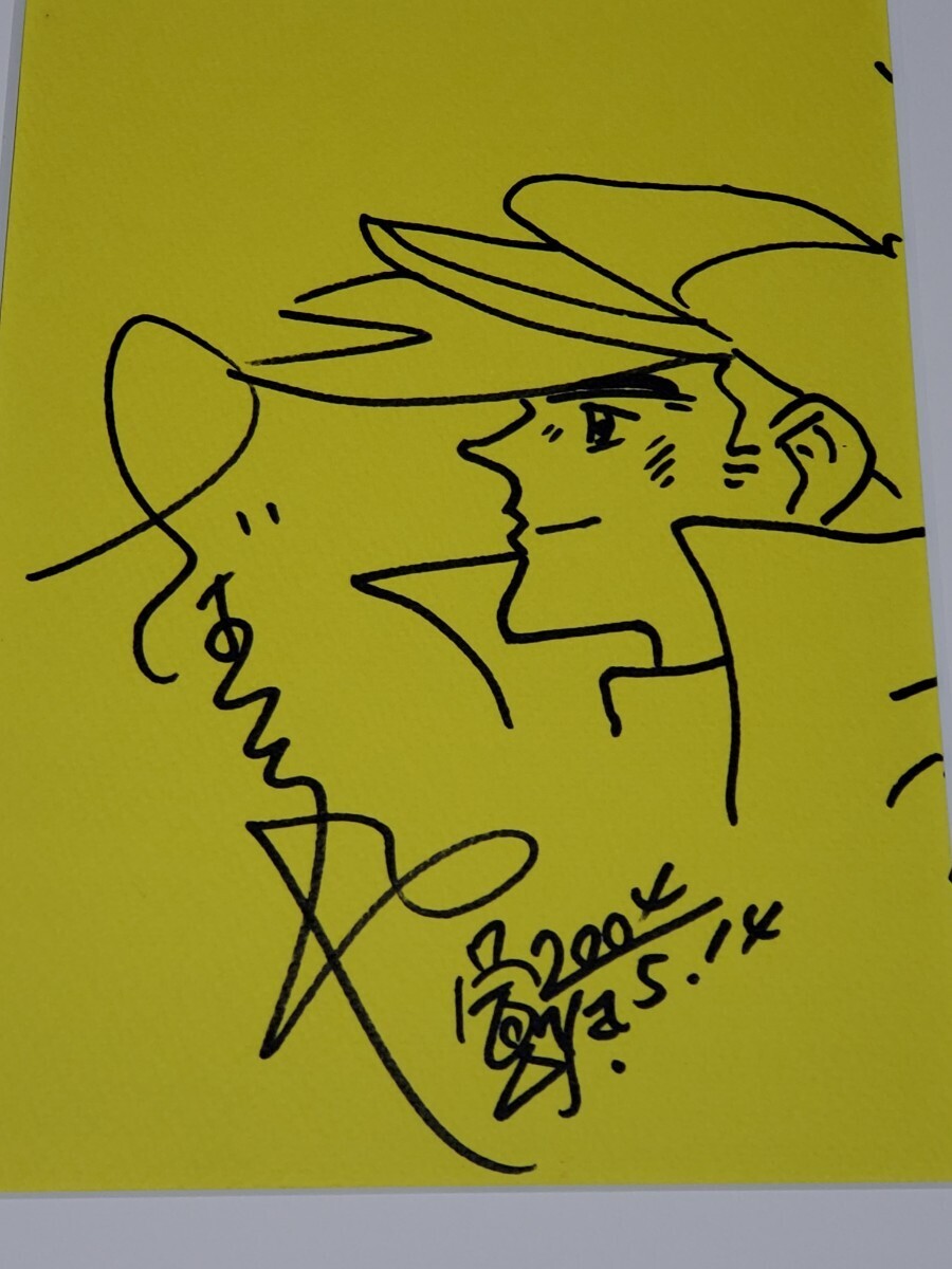 chi.. блеск [ Ashita no Joe ] автограф иллюстрации, подписан рамка подлинный товар гарантия 