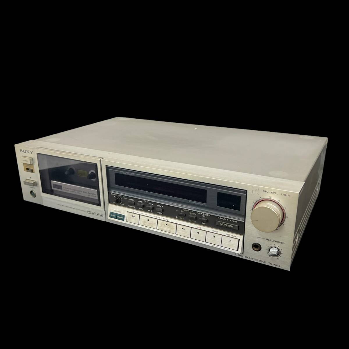 [ operation verification ending ]SONY Sony TC-K555 stereo cassette deck sound equipment audio box attaching present condition goods 