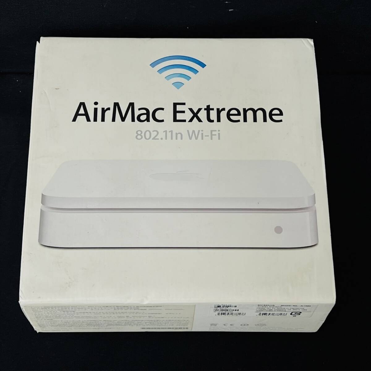 【通電確認済み】Apple AirMac Extreme 802.11n Wi-Fi MC340J/A A1354 アップル エアマック 現状品_画像1