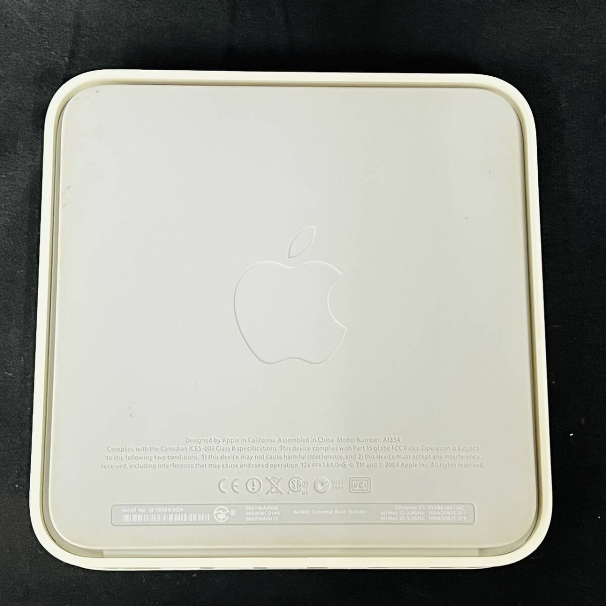 【通電確認済み】Apple AirMac Extreme 802.11n Wi-Fi MC340J/A A1354 アップル エアマック 現状品_画像6