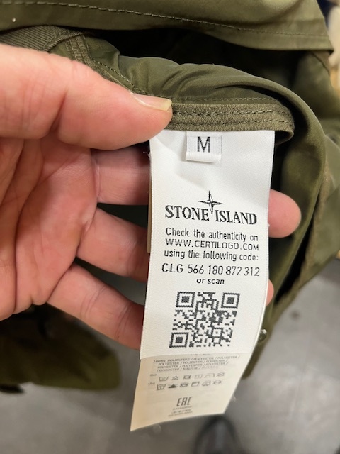 ＜美品＞ストーンアイランド STONE ISLAND M-65 ジャケット MICRO REPS Mサイズ オリーブ_画像7