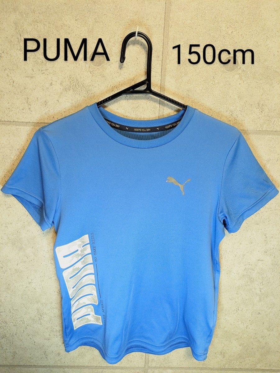 PUMA Tシャツ 半袖Tシャツ プーマ 子供 150 ブルー スポーツ 
