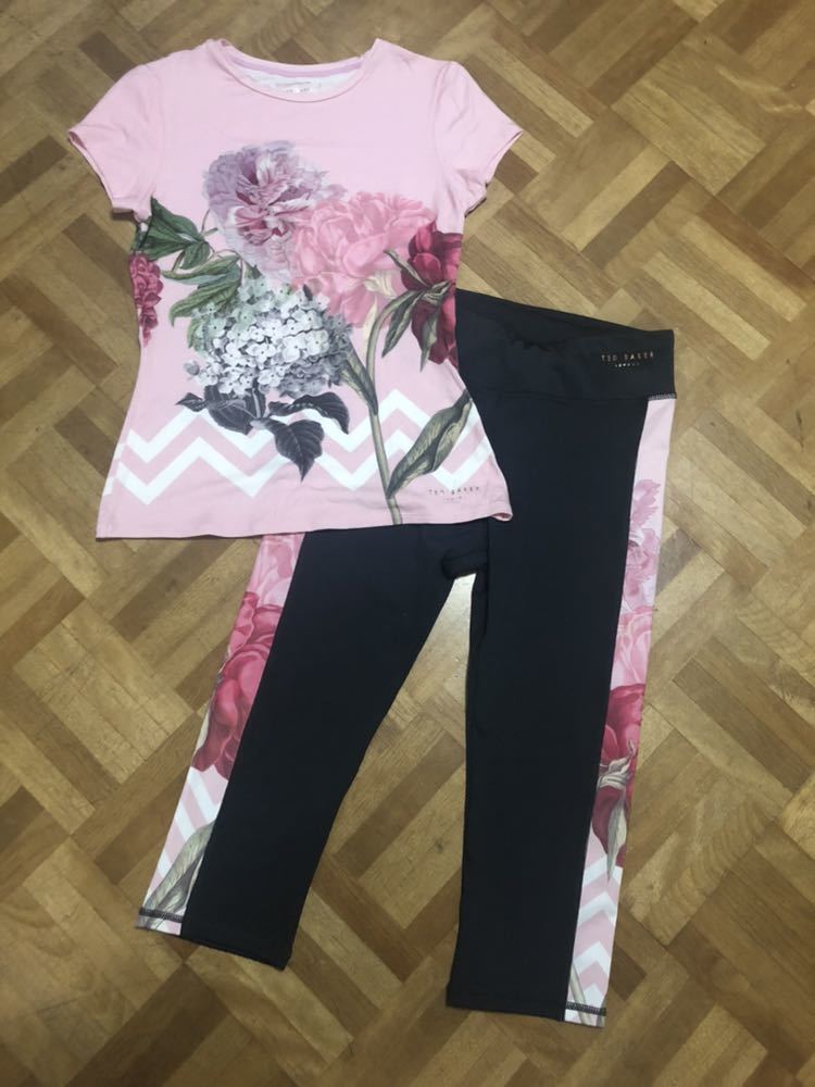  as good as new Ted Bakertedo Baker floral print T-shirt leggings wear - set 