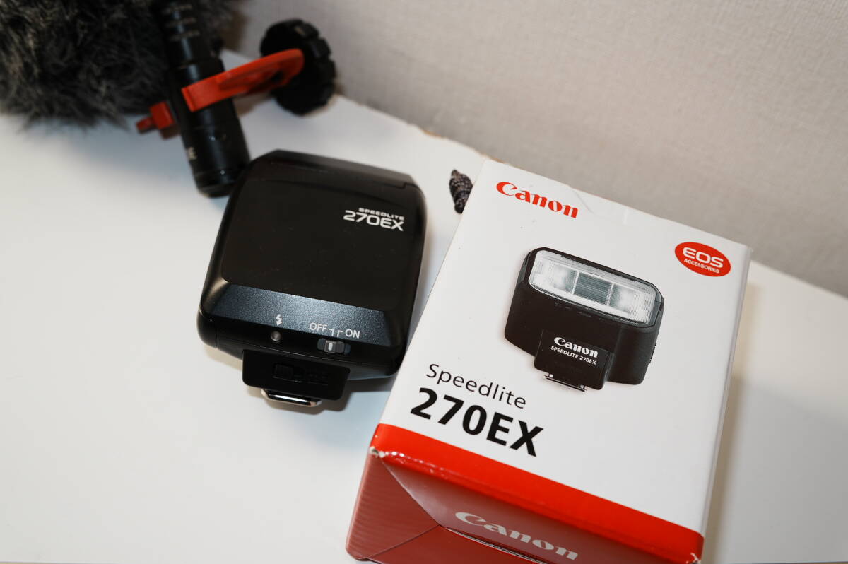 【セット】Canon キャノン 純正 スピードライト 270EXとRode VideoMic Goのセット　フラッシュライト ストロボ SPEEDLITE_画像3