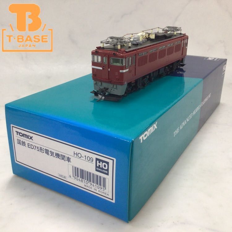 1 jpy ~ operation verification ending damage TOMIX HO gauge HO-109 National Railways ED75 shape electric locomotive 