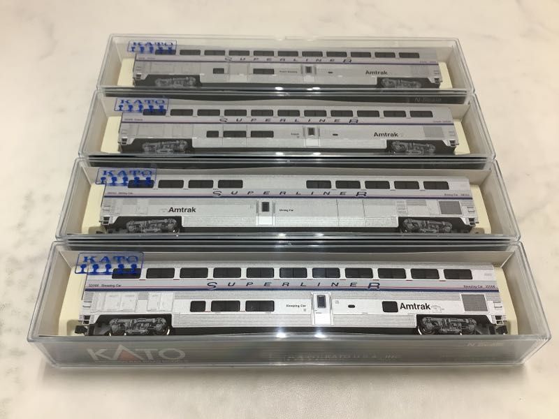 1円〜 KATO Nゲージ #106-3505 Amtrak Super liner Passenger Car Phase IV set アムトラック 外国車両の画像3
