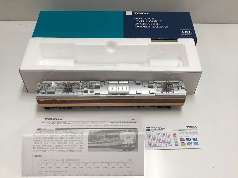 1円〜 TOMIX HOゲージ HO-322 モハ484形(T) HO-325 サロ481形の画像6