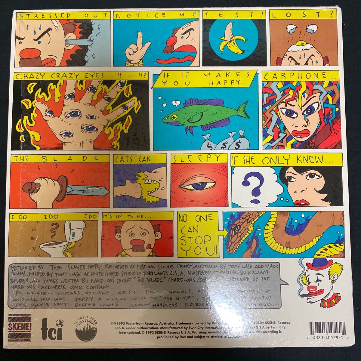 HARD-ONS 「TOO FAR GONE」 SKR029 US盤 1993年 パンク レコード LP_画像2