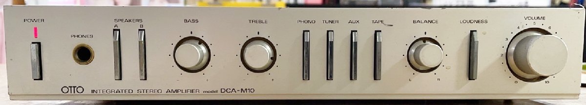 SANYO OTTO オットー インテグレーテッド ステレオ アンプリファイア DCA-M10 三洋電機 通電音出し確認済み TPSP-120の画像1