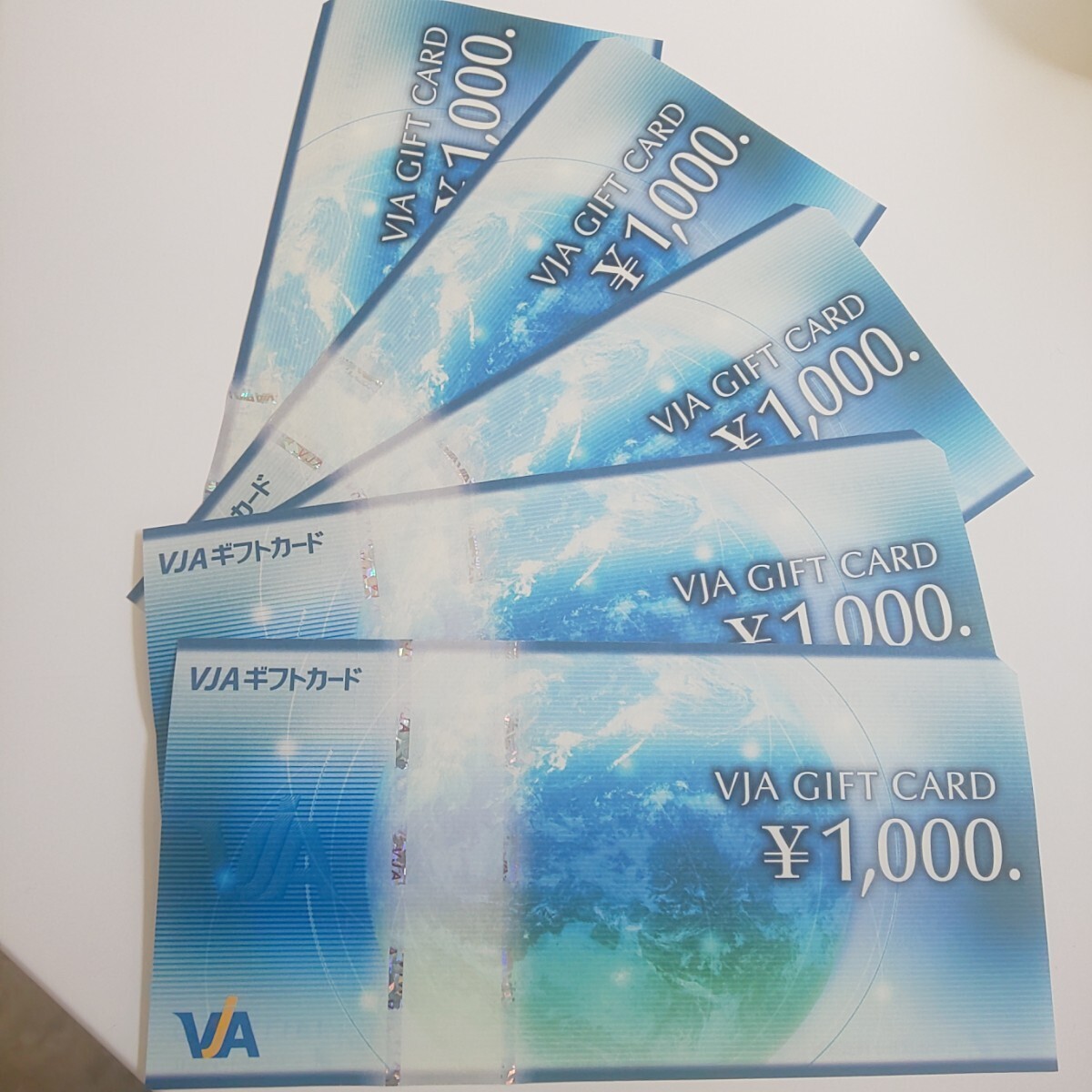 VJA GIFT CARD　５，０００円分_画像1