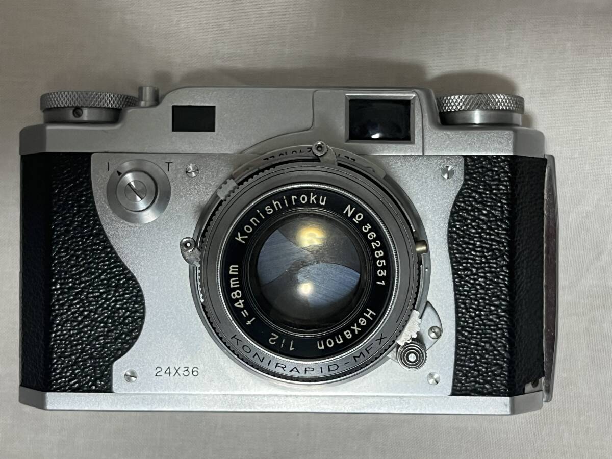 [動作品 実写済み] コニカ KONICA IIA Hexanon 48ｍm f2 レンジファインダー_画像1