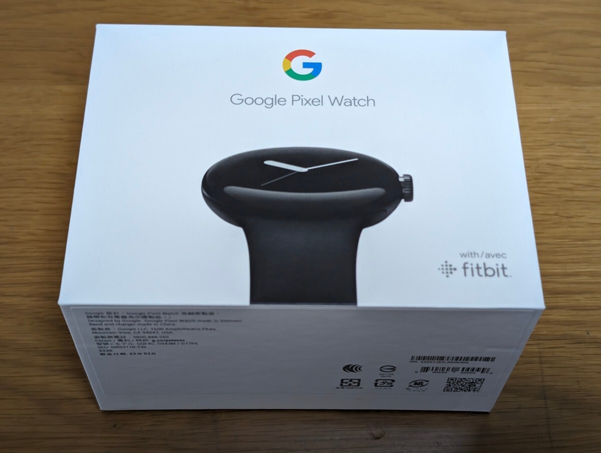 Google Pixel Watch Matte Black ケース / Obsidian アクティブ バンド, Bluetooth/Wi-Fiモデル 新品未開封＋割引クーポン2枚追加_画像2