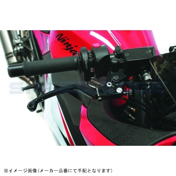 ACTIVE アクティブ 1107310 ビレットレバー RS2タイプ (ブレーキ) ブラック NINJA250/NINJA400_画像1