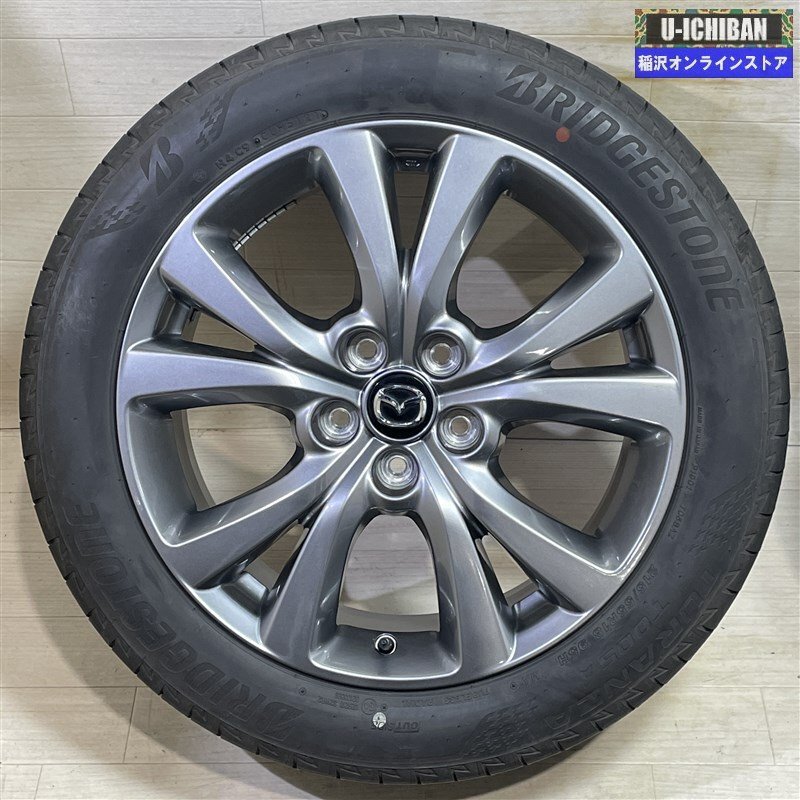 マツダ CX-30 純正 7-18+45 5H114.3 2021年製 ブリヂストン T005A 215/55R18 18インチ 4本セット 009_画像2