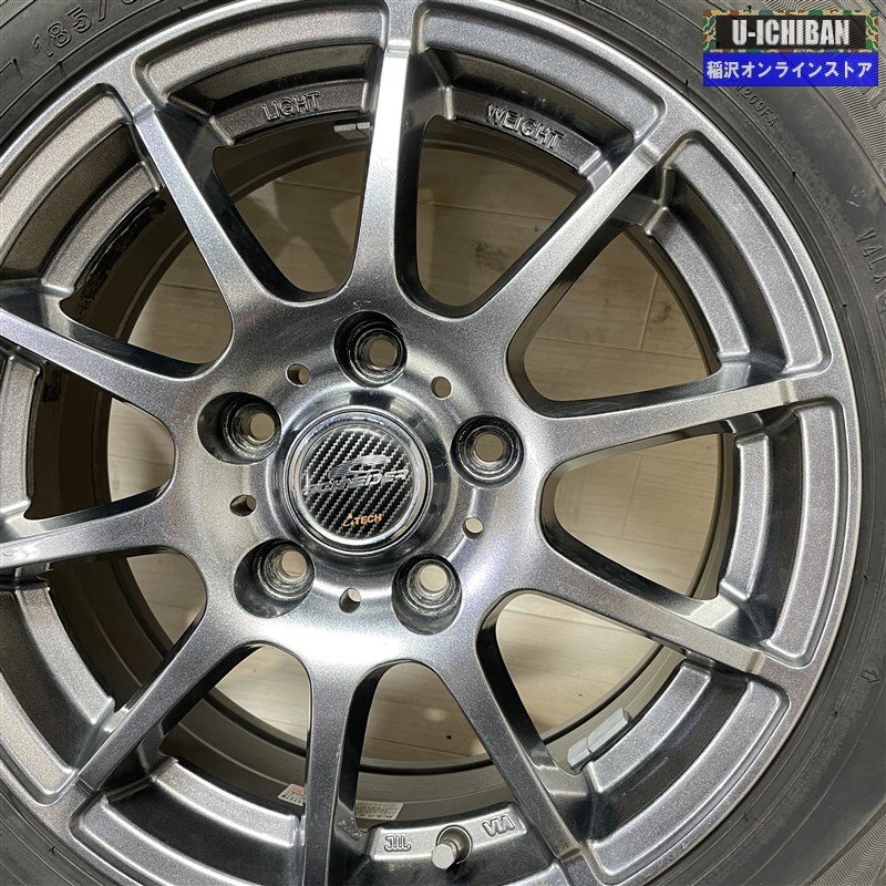 フリード 5穴車 等 シュナイダー 6-15+45 5H114.3 ダンロップ WM01 185/65R15 15インチ スタッドレス 4本セット 009_画像3