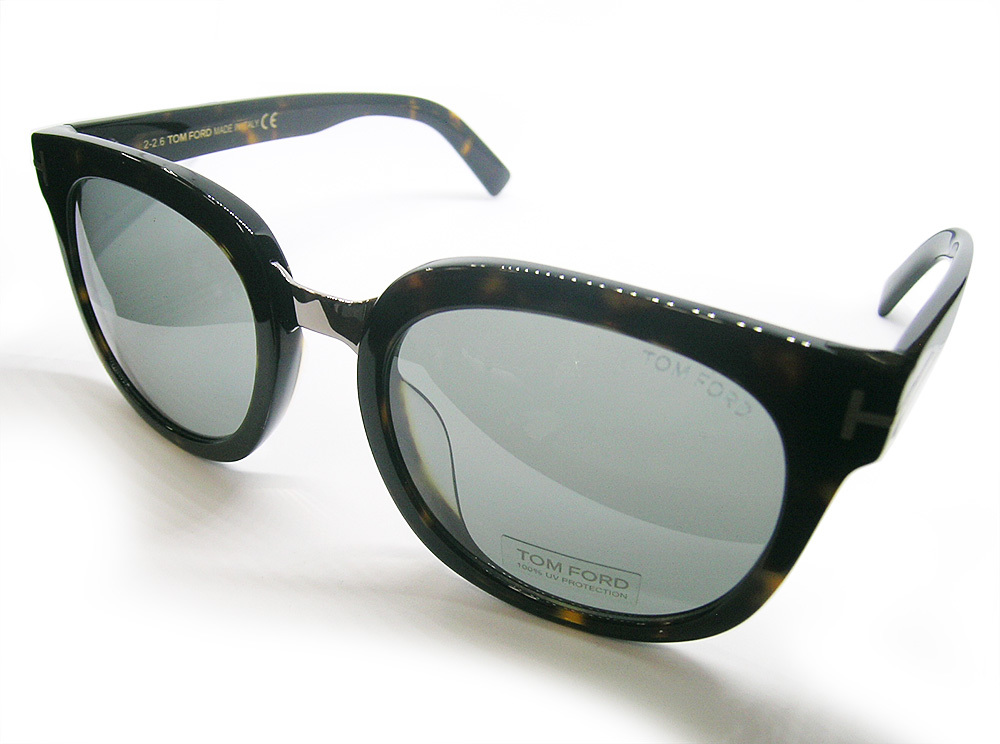 ラスト TOM FORD トムフォード 正規品 サングラス TF0479D-5552C HAVANA ブラウン系 ウェリントン 新品 黒ケース _画像2