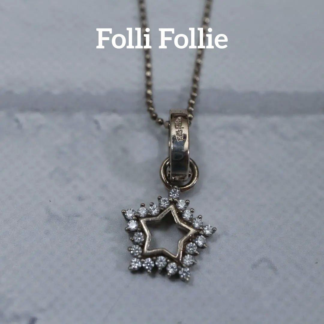 [ анонимность рассылка ] Folli Follie колье PG SV925 4.6g звезда 