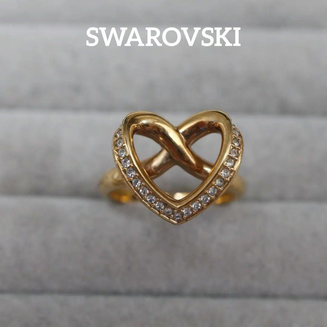 【匿名配送】SWAROVSKI スワロフスキー 指輪 13.5号 ハート