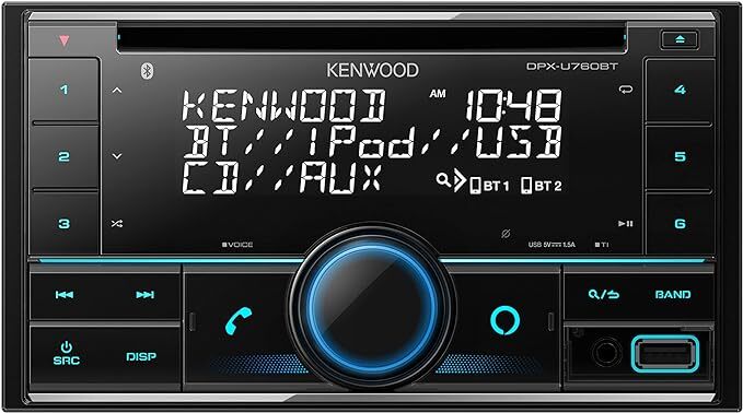 ケンウッド 2DINレシーバー DPX-U760BT MP3 WMA AAC WAV FLAC対応 CD USB iPod Blu_画像2