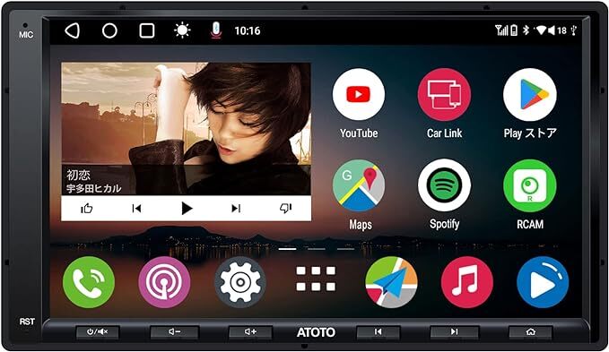 ATOTO A6 PF Androidカーナビ，ダブルDINカーステレオ、ワイヤレスCarPlay、ワイヤレス Android A_画像1