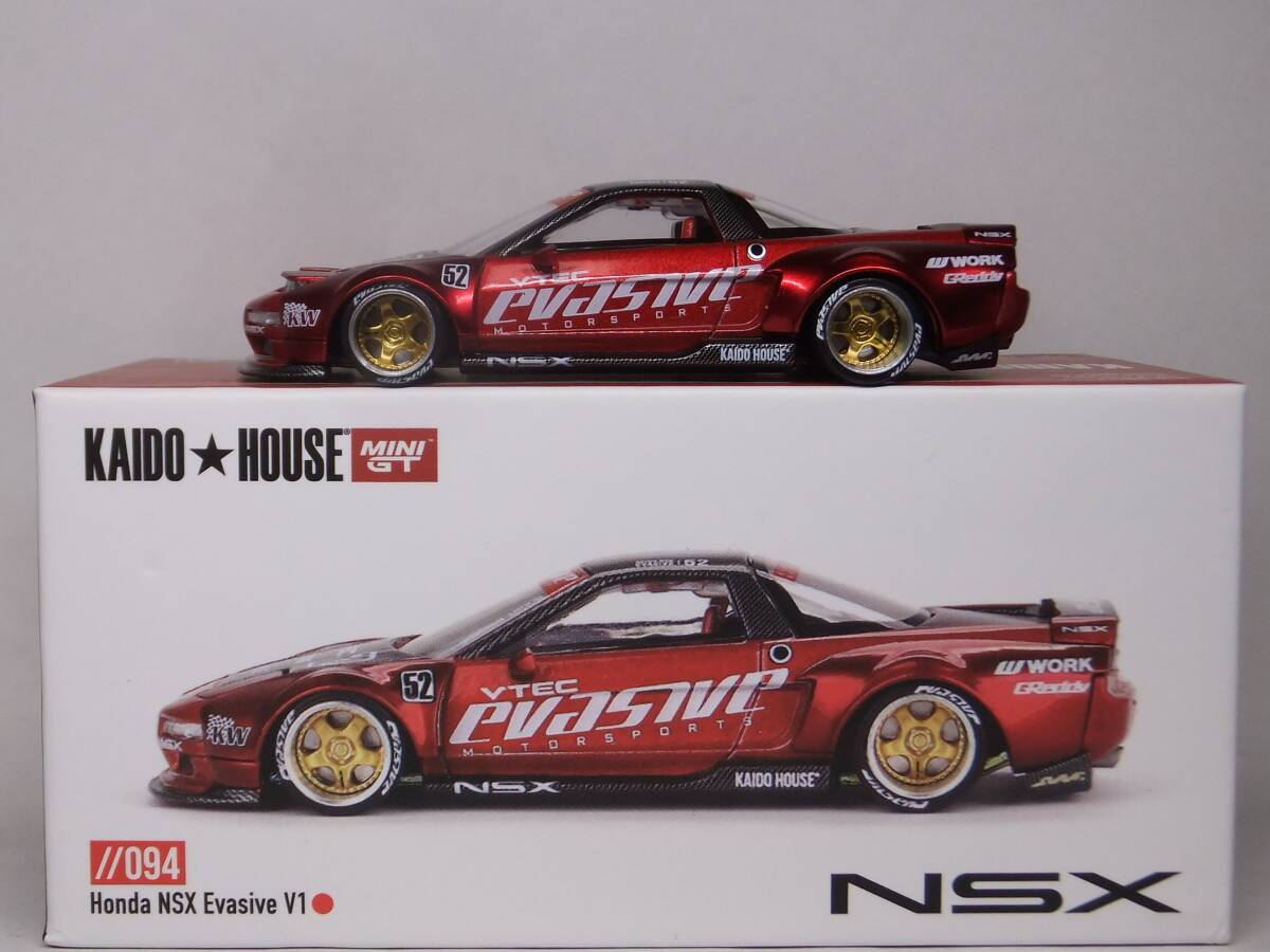 MINI GT★ホンダ NSX Evasive V1 KHMG094 街道★はうす KAIDO WORK Honda 1/64 TSMの画像3