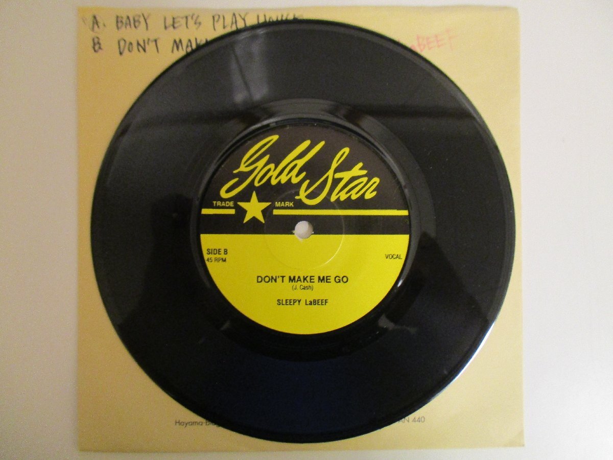 Sleepy La Beef / Baby Let\'s Play House *Rockabilly rockabilly repeated departure US record (RP EP)