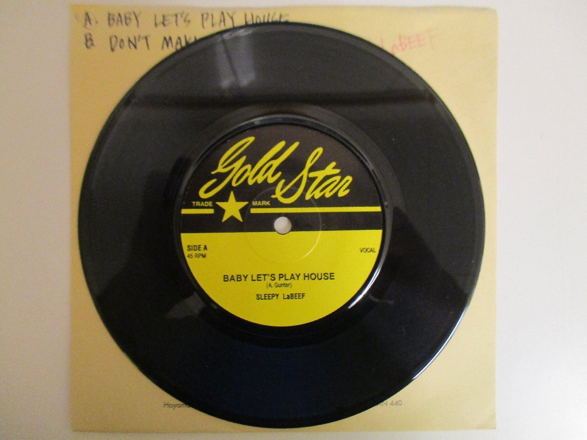 Sleepy La Beef / Baby Let\'s Play House *Rockabilly rockabilly repeated departure US record (RP EP)