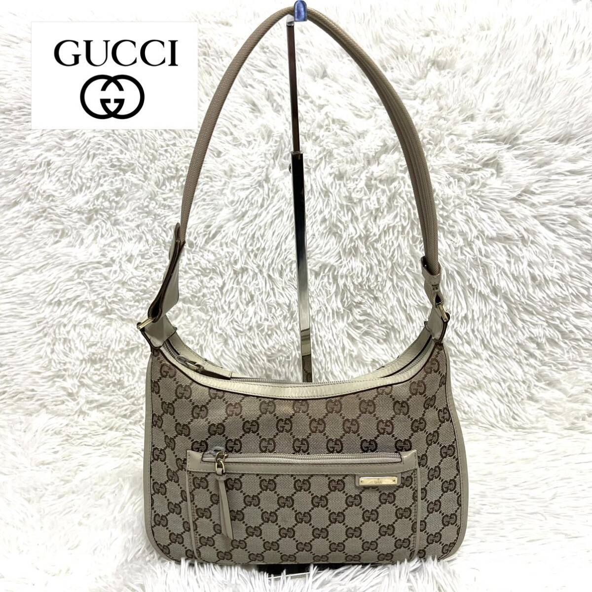 GUCCI グッチ ワンショルダー バッグ 001 4198 ベージュ_画像1