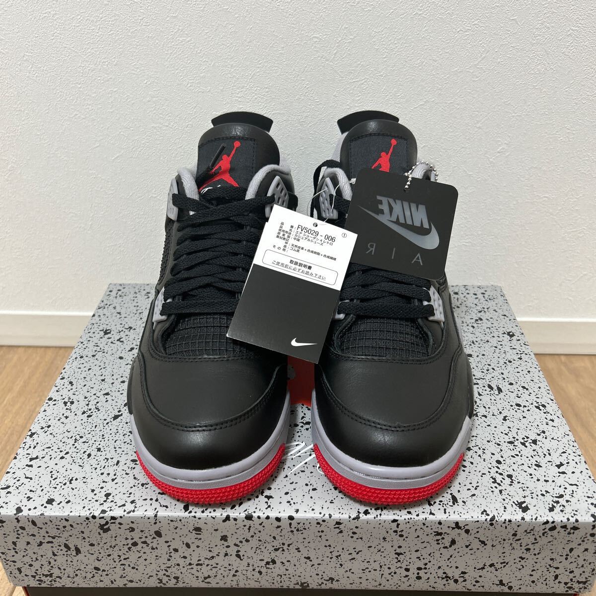 Nike Air Jordan 4 Retro Bred Reimagined ナイキ エアジョーダン 4_画像4