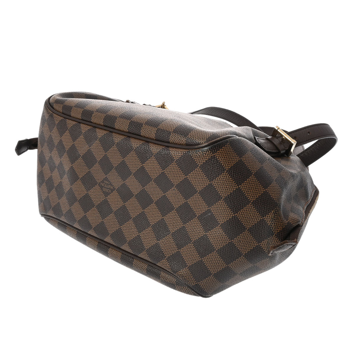 LOUIS VUITTON ルイヴィトン ダミエ べレム MM ブラウン N51174 レディース ダミエキャンバス ハンドバッグ Bランク 中古 銀蔵_画像5