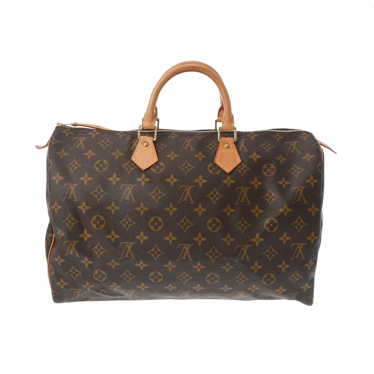 LOUIS VUITTON ルイヴィトン モノグラム スピーディ 40 ブラウン M41522 レディース モノグラムキャンバス ハンドバッグ Bランク 中古 銀蔵_画像1