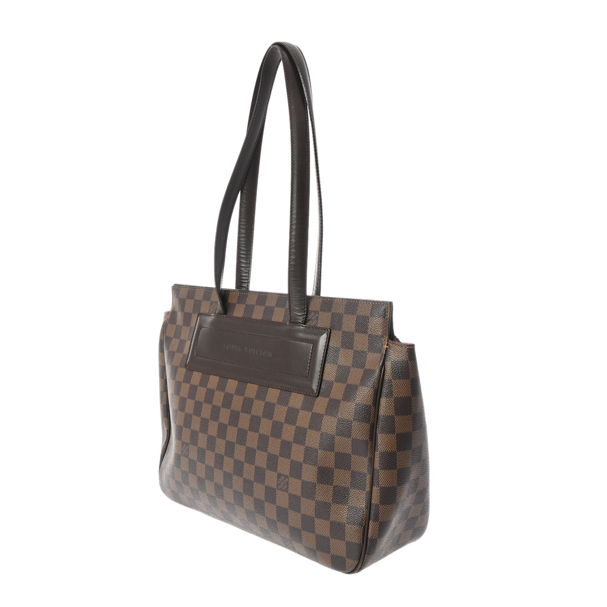 LOUIS VUITTON ルイヴィトン ダミエ パリオリ PM ブラウン N51123 レディース ダミエキャンバス ショルダーバッグ Bランク 中古 銀蔵_画像2