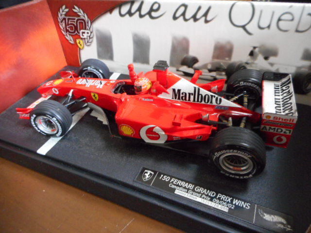 ★★1/18 F1 フェラーリ 150勝 カナダGP シューマッハ 2002 マルボロ仕様 Ferrari Schumacher 150Win Marlboro HotWheel★★_画像3