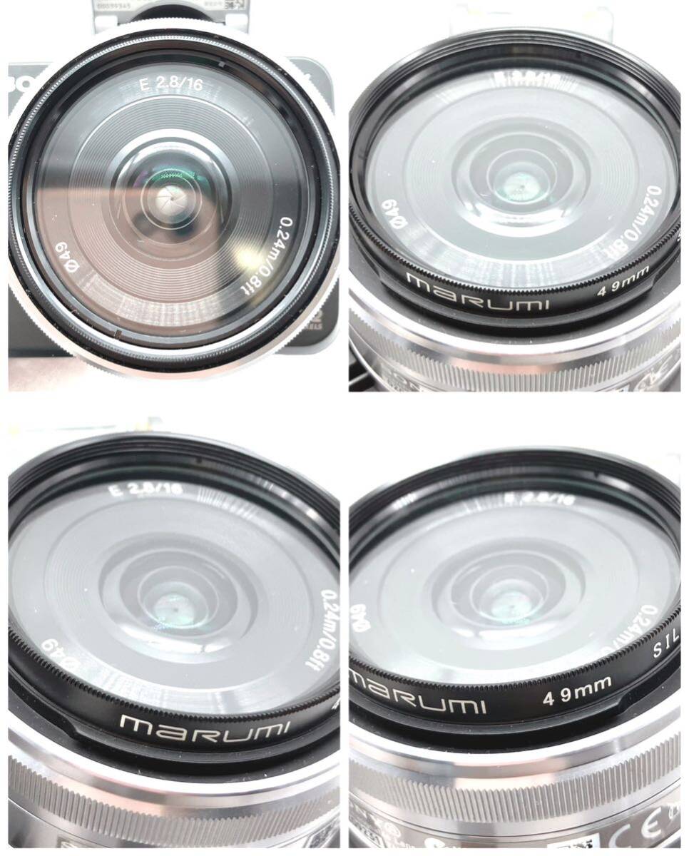 1円~/SONY/ソニー/NEX-3/LENS/E 16mm/F2.8/SEL16F28/ミラーレス一眼カメラ/デジタルカメラ/ブラック/現状品/簡易的な動作確認済/ジャンク_画像5