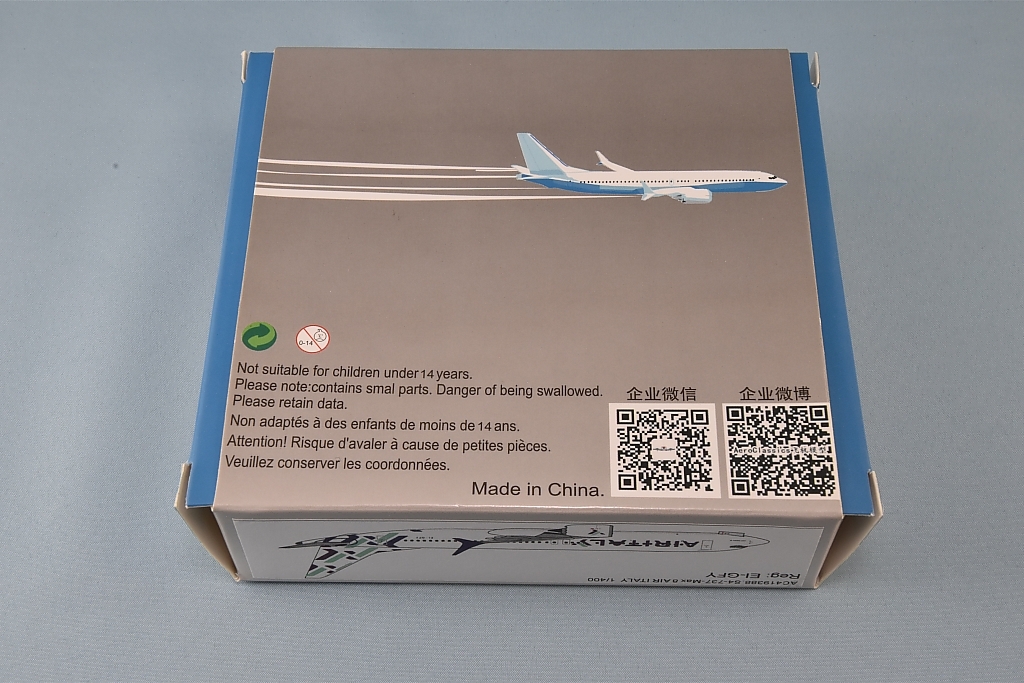 ☆美品 AeroClassics 1／400 BOEING 737 MAX 8 AIR ITALY EI-GFY_画像2