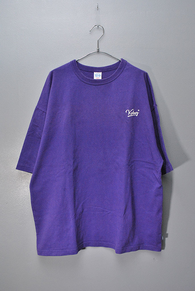 KEBOZ S/S TEE ケボズ バックプリント Tシャツ 半袖 パープル 紫/M_画像1